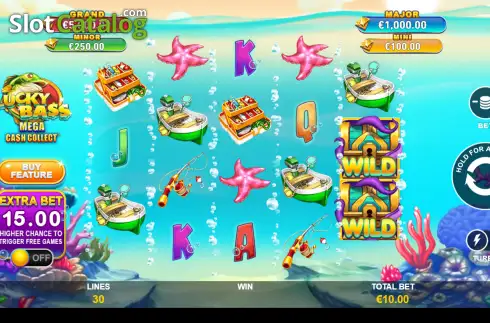 Οθόνη2. Lucky Bass: Mega Collect'Em Κουλοχέρης 