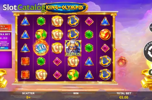 Οθόνη2. King of Olympus (Playtech) Κουλοχέρης