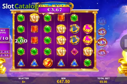 Οθόνη3. King of Olympus (Playtech) Κουλοχέρης
