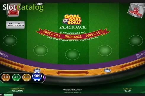 Οθόνη2. Goal Goal Goal: Blackjack Κουλοχέρης