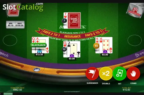 Οθόνη3. Goal Goal Goal: Blackjack Κουλοχέρης