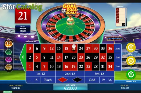 Οθόνη3. Goal Goal Goal: Roulette Κουλοχέρης