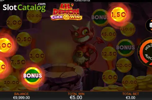Οθόνη3. Lil' Demon: Click-A-Win Κουλοχέρης 
