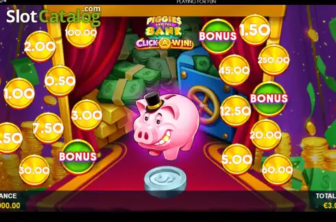 Οθόνη2. Piggies and the Bank Click-A-Win Κουλοχέρης