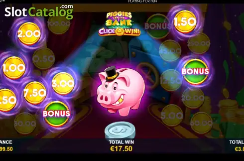 Οθόνη3. Piggies and the Bank Click-A-Win Κουλοχέρης