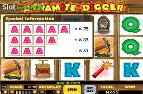 Οθόνη5. Dynamite Digger Κουλοχέρης 