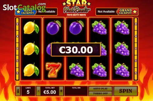 Οθόνη3. Star Hot Reels Κουλοχέρης
