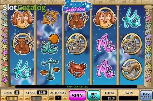Οθόνη3. Zodiac Supernova Κουλοχέρης