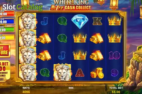 Οθόνη2. White King: Blitz Cash Collect Κουλοχέρης 