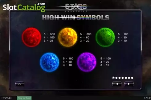 Οθόνη2. Stars Awakening Κουλοχέρης