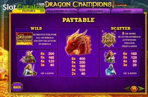 Οθόνη5. Dragon Champions Κουλοχέρης