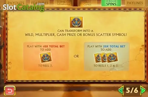Οθόνη9. Pharaoh's Treasure Deluxe Κουλοχέρης