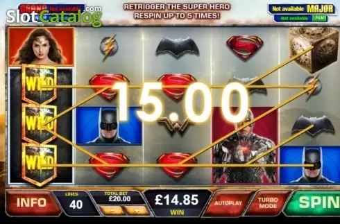 Οθόνη5. Justice League (Playtech) Κουλοχέρης