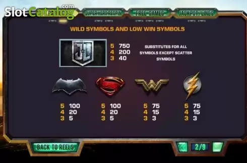 Οθόνη7. Justice League (Playtech) Κουλοχέρης
