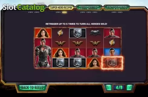 Οθόνη9. Justice League (Playtech) Κουλοχέρης