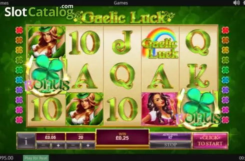 Οθόνη5. Gaelic Luck Κουλοχέρης