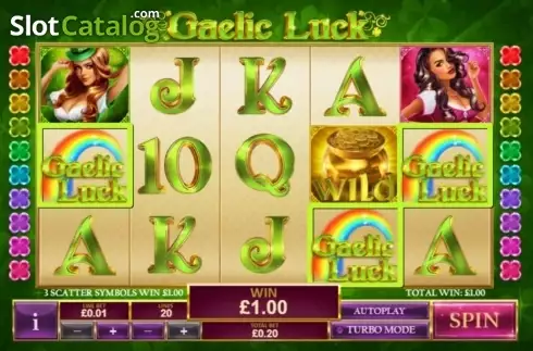 Οθόνη3. Gaelic Luck Κουλοχέρης