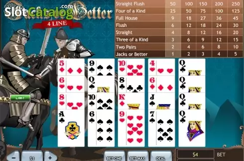 Οθόνη4. Jacks or Better 4 Line (Playtech) Κουλοχέρης