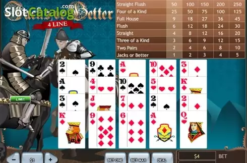 Οθόνη2. Jacks or Better 4 Line (Playtech) Κουλοχέρης