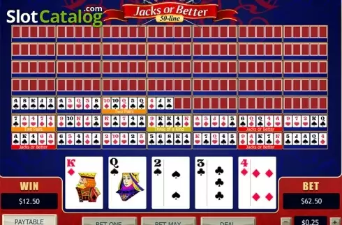 Οθόνη3. 50-line Jacks or Better (Playtech) Κουλοχέρης 