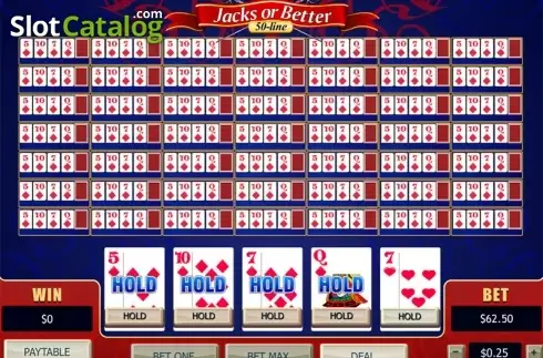 Οθόνη2. 50-line Jacks or Better (Playtech) Κουλοχέρης 