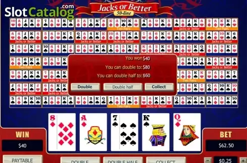 Οθόνη4. 50-line Jacks or Better (Playtech) Κουλοχέρης 