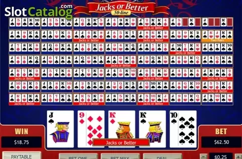 Οθόνη5. 50-line Jacks or Better (Playtech) Κουλοχέρης 