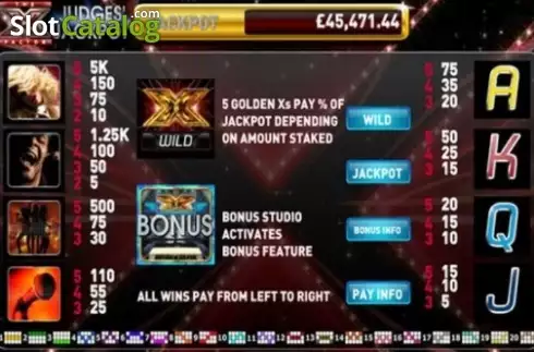 Οθόνη3. The X Factor Judges Jackpot Κουλοχέρης