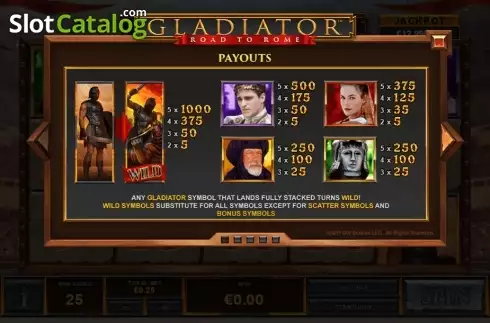 Οθόνη8. Gladiator Road to Rome Κουλοχέρης