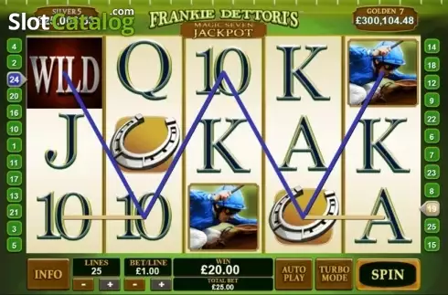 Οθόνη4. Frankie Dettori's Magic Seven Jackpot Κουλοχέρης