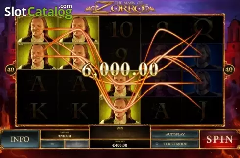 Οθόνη8. The Mask of Zorro (Playtech) Κουλοχέρης