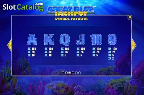 Οθόνη4. Great Blue Jackpot (Playtech) Κουλοχέρης