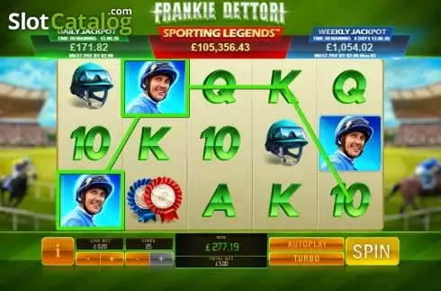 Οθόνη2. Frankie Dettori: Sporting Legends Κουλοχέρης