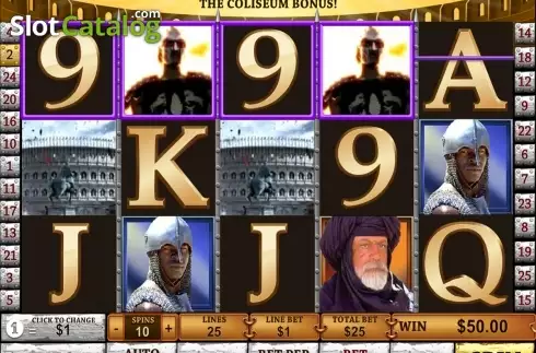 Οθόνη6. Gladiator (Playtech) Κουλοχέρης 