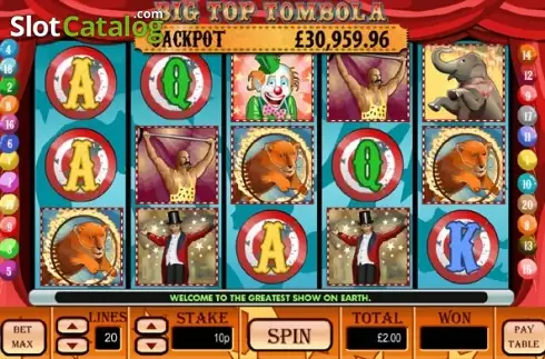 Οθόνη2. Big Top Tombola Κουλοχέρης 