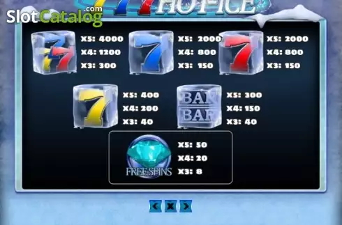 Οθόνη4. 777 Hot Ice Κουλοχέρης