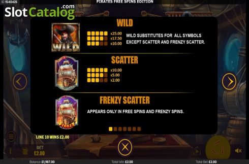 Οθόνη6. Pirates Free Spins Edition Κουλοχέρης
