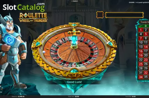 Οθόνη3. Roulette Wheel of Thunder Κουλοχέρης