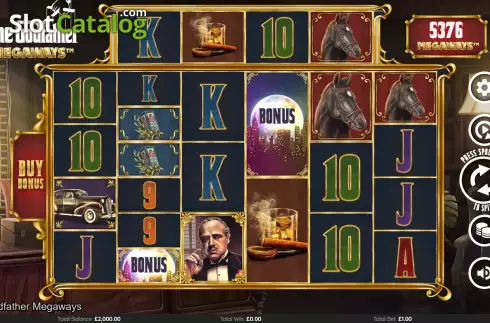 Οθόνη3. The Godfather Megaways Κουλοχέρης