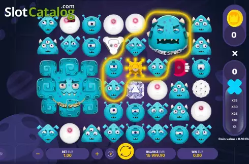 Οθόνη2. Blue Invaders Κουλοχέρης