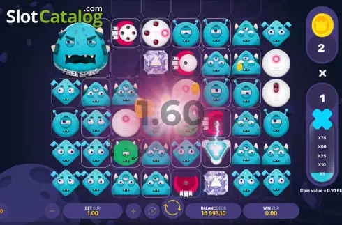Οθόνη3. Blue Invaders Κουλοχέρης