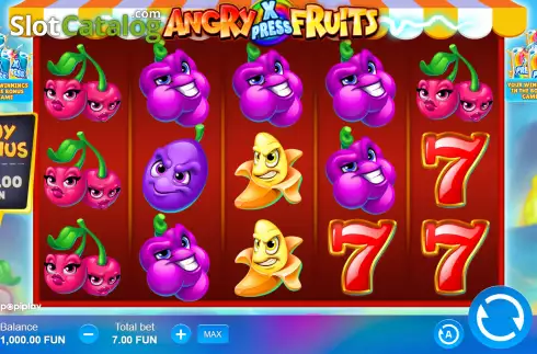 Οθόνη2. Angry Fruits (Popiplay) Κουλοχέρης