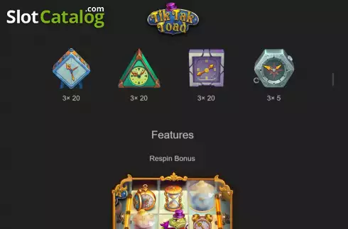 Οθόνη7. Tik Tak Toad Κουλοχέρης 