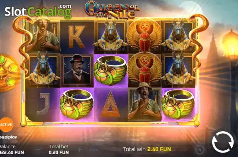 Οθόνη5. Queen of the Nile (Popiplay) Κουλοχέρης