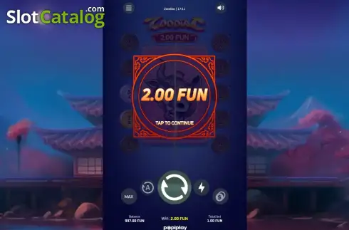 Οθόνη3. Zoodiac (Popiplay) Κουλοχέρης