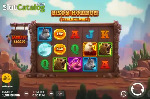 Οθόνη2. Bison Horizon Hold and Win Κουλοχέρης