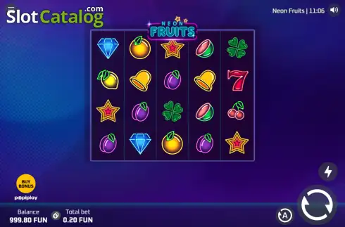 Οθόνη2. Neon Fruits (Popiplay) Κουλοχέρης