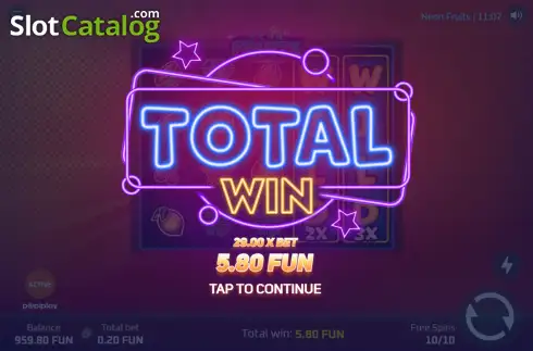 Οθόνη3. Neon Fruits (Popiplay) Κουλοχέρης