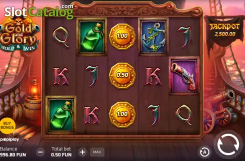 Οθόνη2. Gold and Glory (Popiplay) Κουλοχέρης