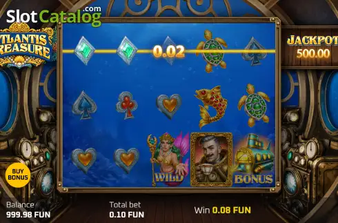 Οθόνη3. Atlantis Treasure (Popiplay) Κουλοχέρης 